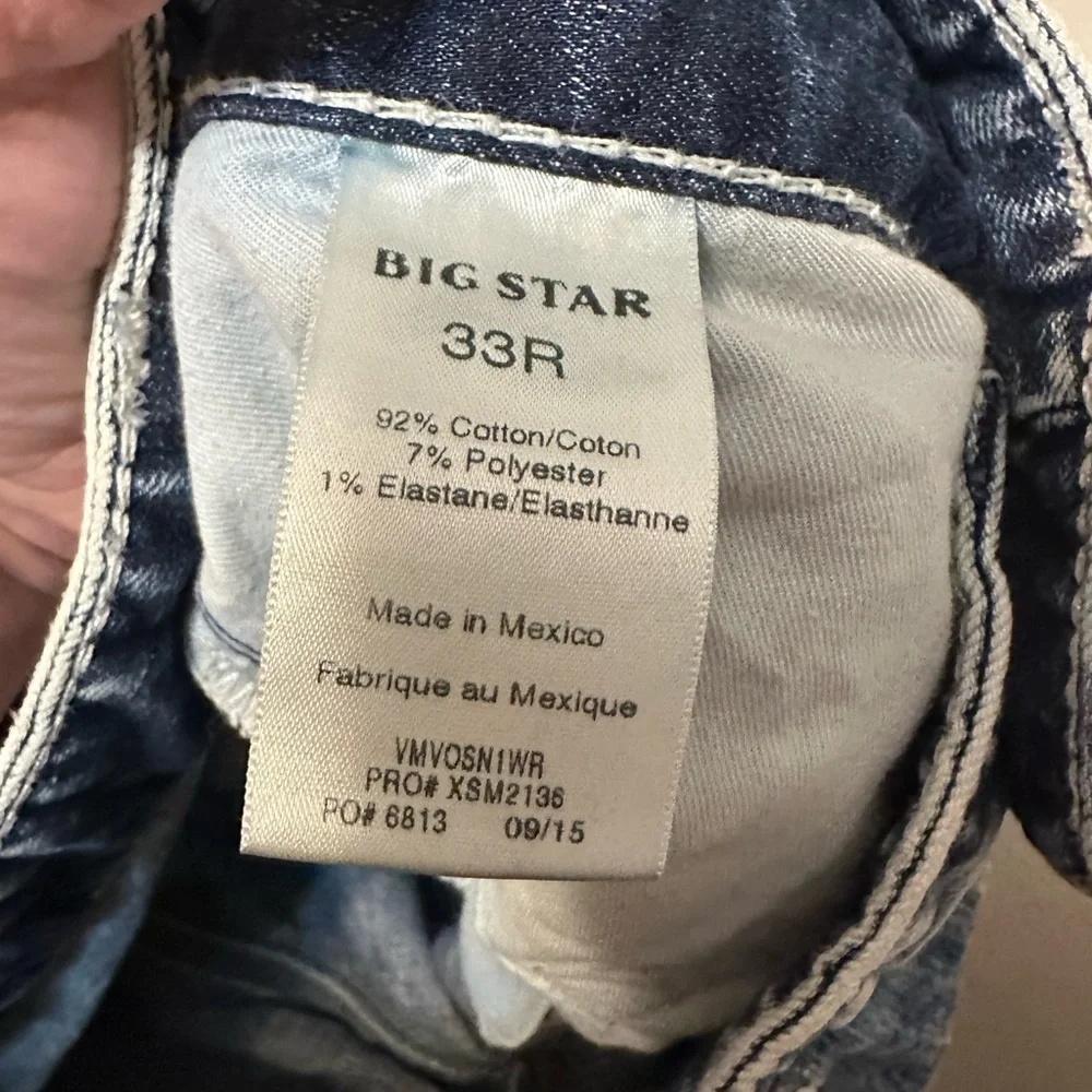 Big Star Vintage Voyager Straight Stretch Jean 33x29 Buckle‎ Exclusive Relaxed